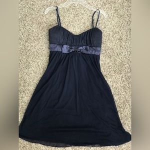 Navy blue mini dress